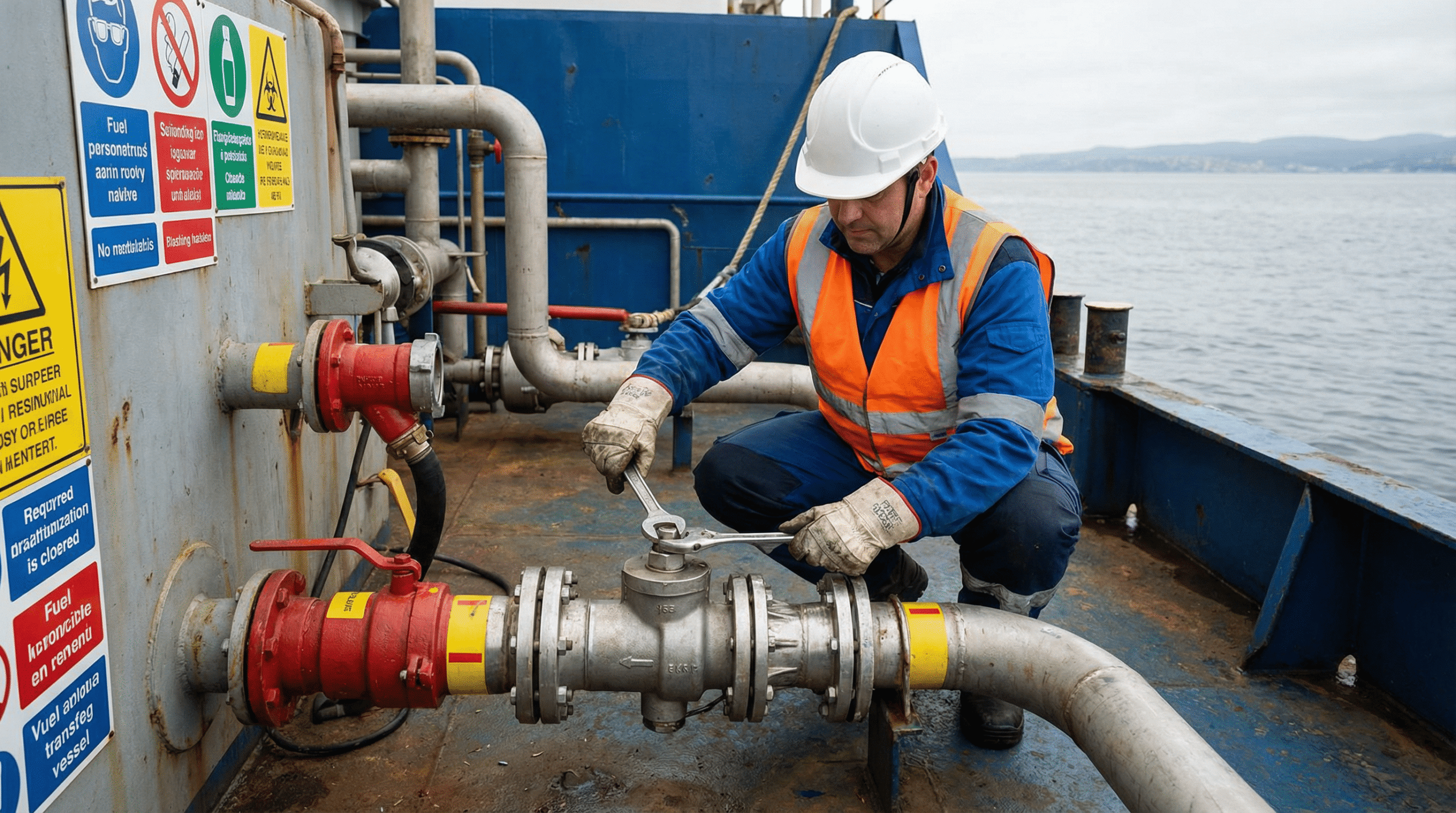 Maritime Technician Working